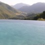 Infinity pool in palazzo apartment Pozzo near Spoleto: apartment for sale in Umbria, Italy