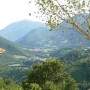 Landscape view from palazzo apartment Pozzo near Spoleto: apartment for sale in Umbria, Italy